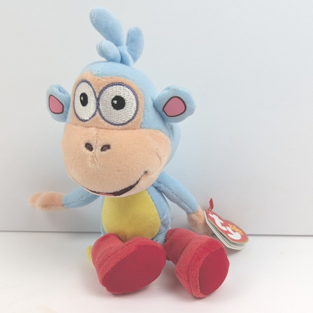 Ty Beanie Baby Boots Monkey Dora the Explorer Plush 7" with Tag
